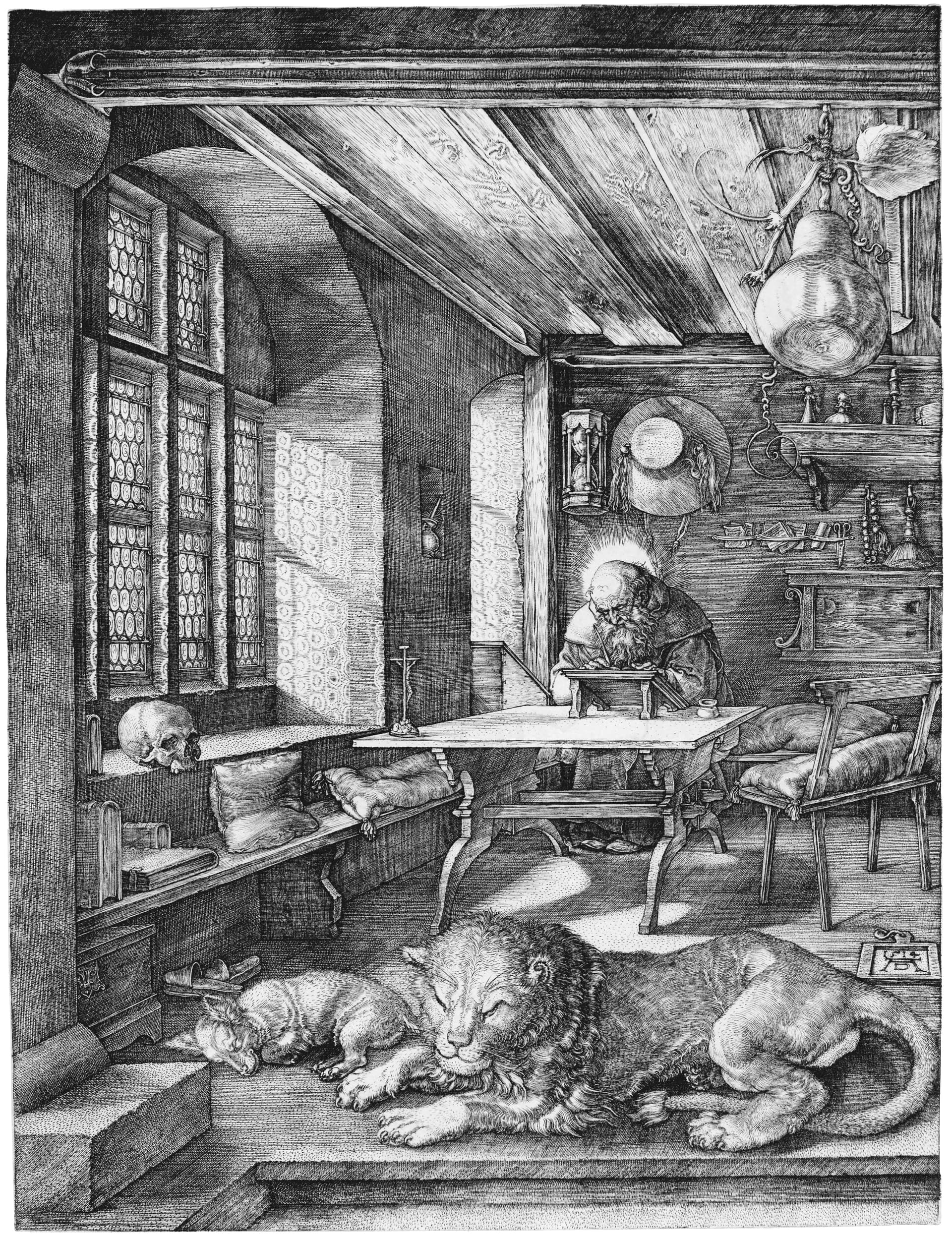 "Saint Jerome in His Study" by Albrecht Dürer (1514) 