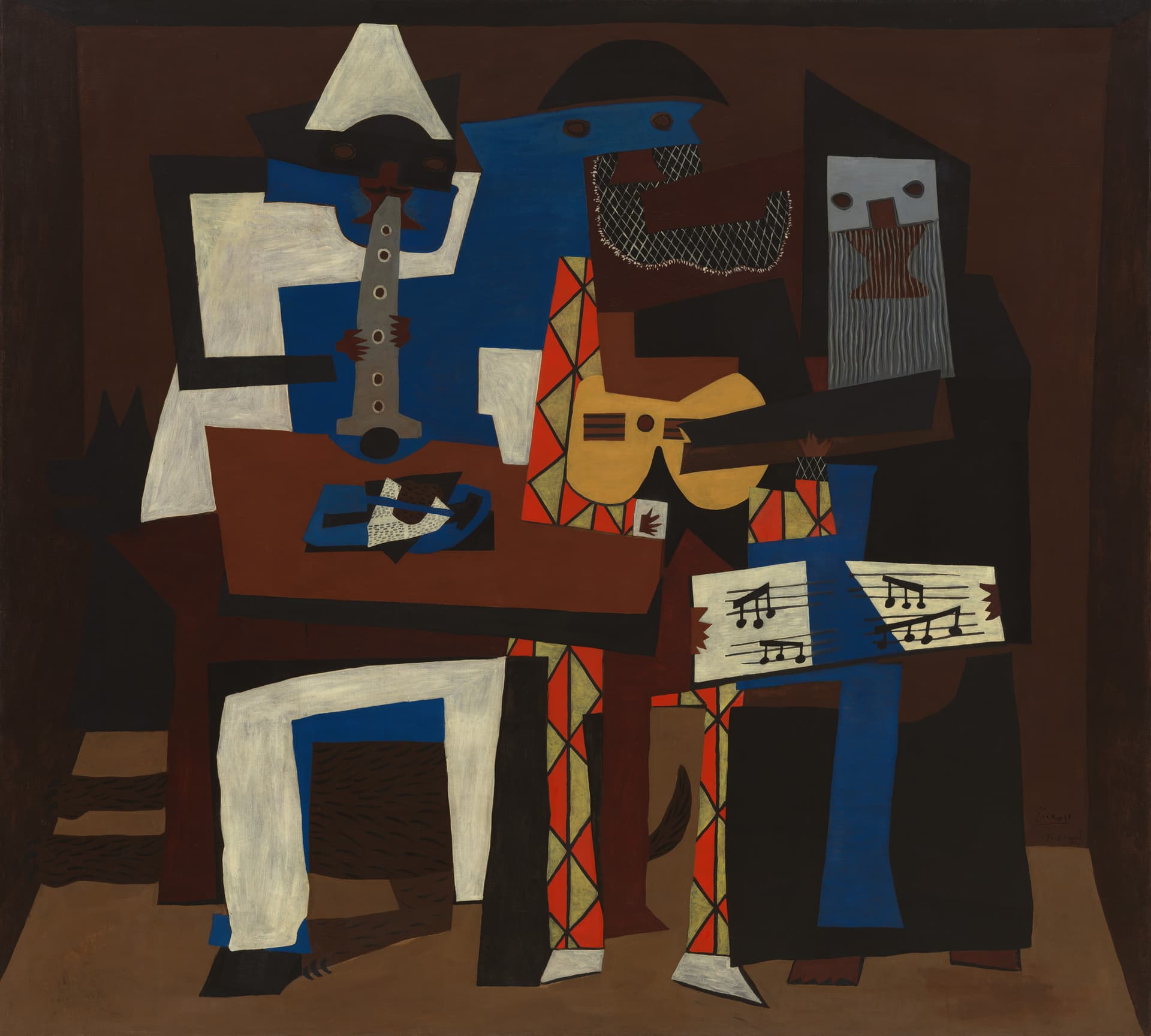 Three Musicians, 1921 by Pablo Picasso