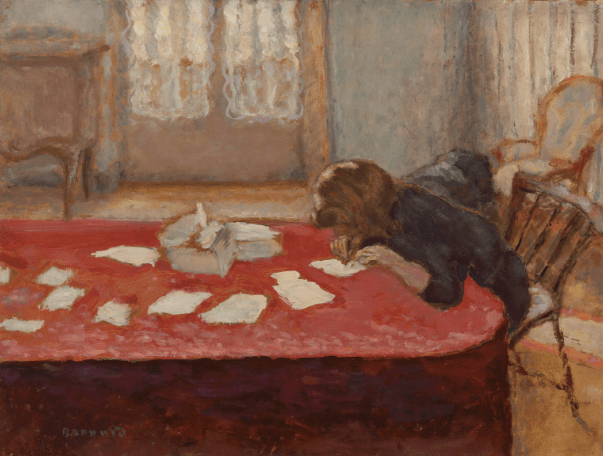 "Young Woman Writing" by Pierre Bonnard (1908)