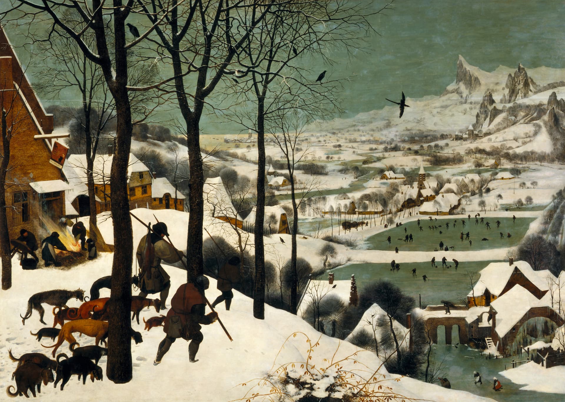 The Hunters in the Snow, Pieter Bruegel the Elder, 1565