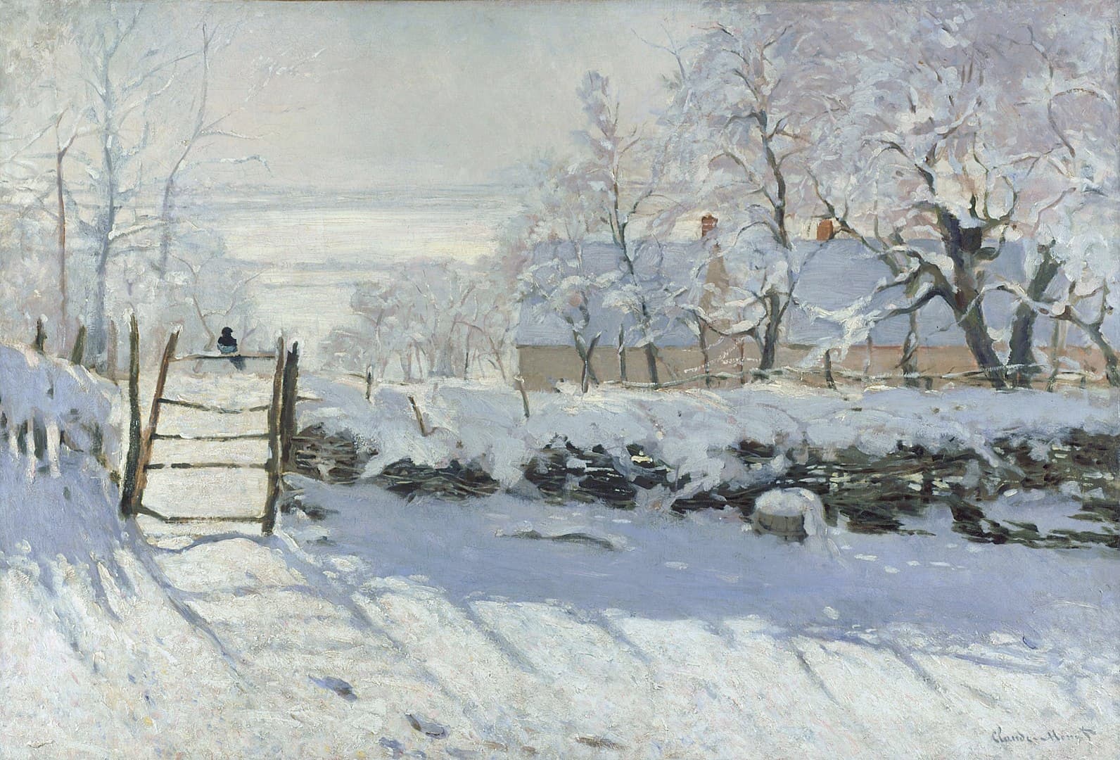 The Magpie, 1868 by Claude Monet